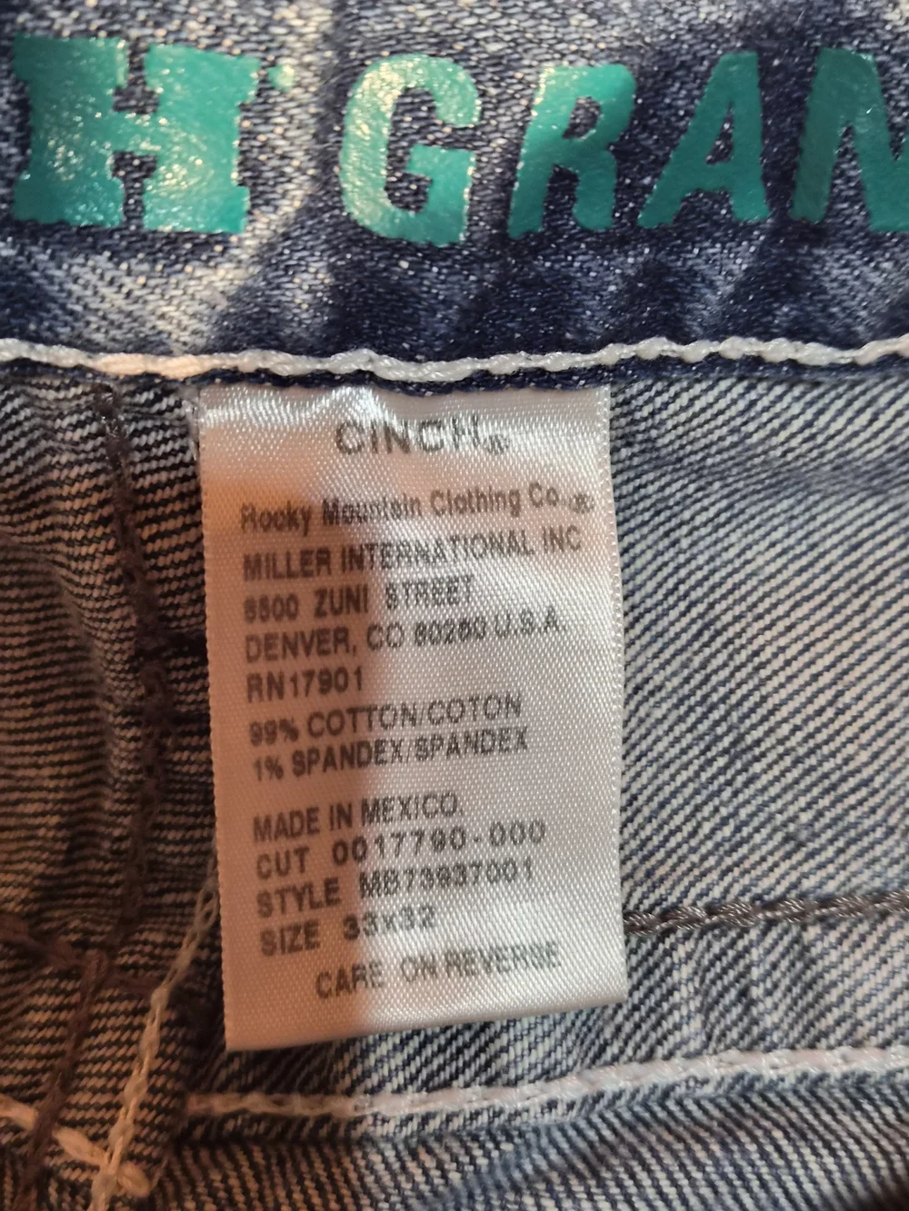 Cinch Men's Faded Blue Bootcut Jeans